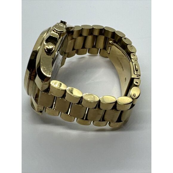 Michael Kors Bradshaw MK5605 Women Gold Stainless Steel Analog Dial Watch JNA685 - Picture 7 of 11